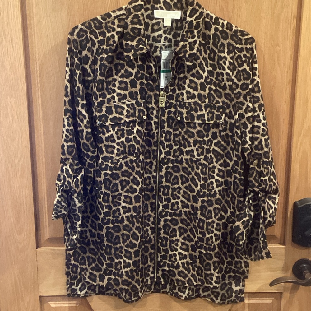 Michael Kors Animal Print Blouse